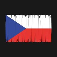 tschechische flagge pinsel vektor illustration