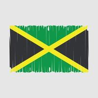 jamaica flagga borsta vektor illustration