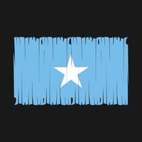 somalia flagga borsta vektor illustration