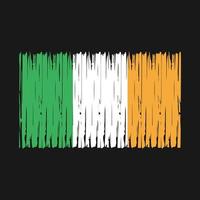 Irland Flagge Pinsel vektor