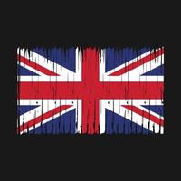 Bürste der britischen Flagge vektor