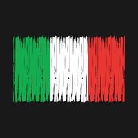 italien flagge bürste vektor