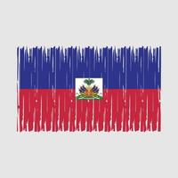 haiti flagge bürste vektor