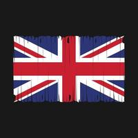 Storbritannien flagga borsta vektor illustration