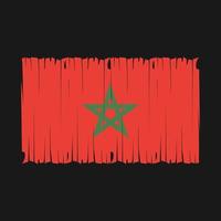 marokko flagge pinsel vektor illustration