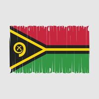 Vanuatu-Flaggenpinsel-Vektorillustration vektor