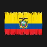 ecuador flagga borsta vektor illustration