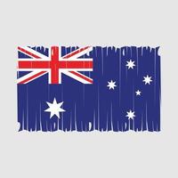 Australien flagga borsta vektor illustration