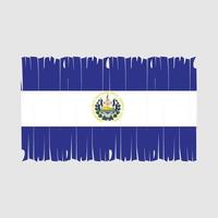 el salvador flagga borsta vektor illustration