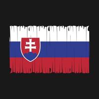 slovakia flagga borsta vektor illustration