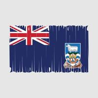 Falkland Flagge Bürste Vektor Illustration