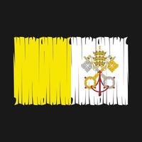 vatican flagga borsta vektor illustration