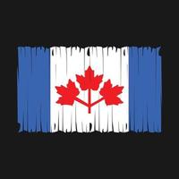 Kanada-Flaggenpinsel-Vektorillustration vektor