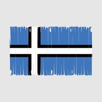 estland flag pinsel vektor illustration