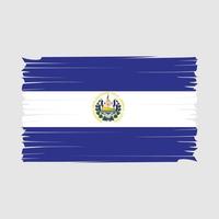 el salvador flag pinselvektor vektor