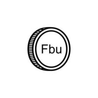 Burundi Währung Symbol, burundisch Franc Symbol, bif unterzeichnen. Vektor Illustration