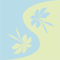 Blumen- abstrakt Elemente. Palme Blätter abstrakt Formen. floralbotanisch Komposition. modern modisch matisse minimal Stil. Blumen- Poster, einladen. vektor