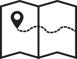 Ort Karte mit Zeiger Symbol auf Weiß Hintergrund. Karte unterzeichnen. Stift auf das Karte Symbol. Karte Geographisches Positionierungs System Logo. eben Stil. vektor