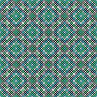 svart sömlös vektor bakgrund med geometrisk korsa sy mönster i mynta grön och ljus blå nyanser