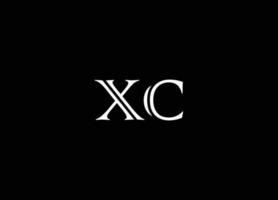 xc logotyp design och företag logotyp vektor