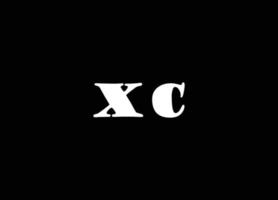 xc logotyp design och företag logotyp vektor