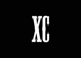 xc logotyp design och företag logotyp vektor