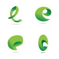 e Brief Logo Geschäft Vektor und Symbol Design