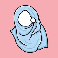 Illustration von ein Muslim Frau Kopftuch oder Hijab vektor