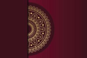Luxus Mandala Hintergrund mit golden Arabisch Muster islamisch Stil. vektor