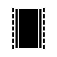 Film Band Symbol isoliert auf schwarz. Film Band Symbol geeignet zum Grafik Designer und Websites auf ein Weiß Hintergrund. vektor