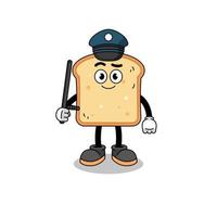 Karikatur Illustration von Brot Polizei vektor