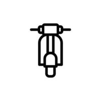 Motorrad Symbol isoliert auf schwarz. Motorrad Symbol geeignet zum Grafik Design und Websites auf ein Weiß Hintergrund. vektor