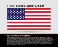 vereinigt Zustände von Amerika National Stoff Flagge Textil- Hintergrund. Symbol von International Welt amerikanisch Land. Zustand offiziell USA unterzeichnen. vektor