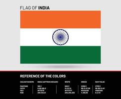 Indien National Stoff Flagge, Textil- Hintergrund. Symbol von International asiatisch Welt Land. indisch Zustand offiziell Zeichen vektor