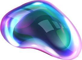 Sprengung Seife Regenbogen Luftblasen mit Reflexionen vektor