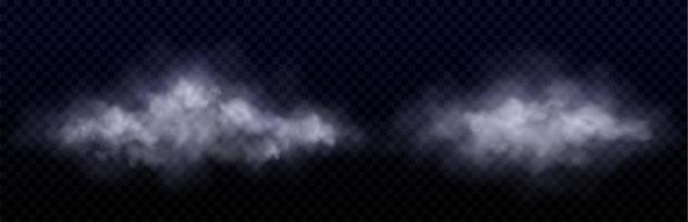 Weiß Wolken, Nebel oder Rauch im Luft oder Himmel vektor