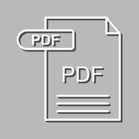 pdf vektor ikon
