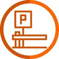 Parkplatz-Vektor-Icon-Design vektor