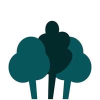 Baum Symbol. Wald Natur und Umgebung Thema. isoliert Vektor Illustration. cool Pflanze Symbole, Baum Silhouette Das sind geeignet zum Umwelt Netz und Baum Spende Symbol