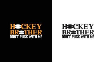 Eishockey Zitat t Hemd Design, Typografie vektor