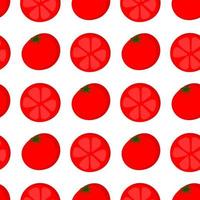 tomat illustration sömlös mönster vektor
