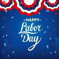 Happy Labor Day Feiertagsfeier Banner vektor
