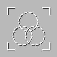 Kreuzungsvektor-Symbol vektor