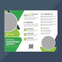 vektor företagsverksamhet trippel broschyr design