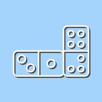 Domino-Vektor-Symbol vektor