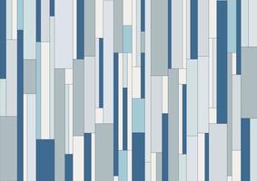 abstrakte geometrische vertikale Rechteckstreifen, Muster blauer Farbtonhintergrund und Textur. vektor