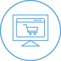 e-handel hemsida vektor ikon