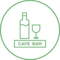 Einzigartiges Getränke-Café-Vektorsymbol vektor