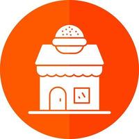 Burger-Shop-Vektor-Icon-Design vektor