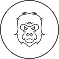 Gorilla-Vektor-Symbol vektor